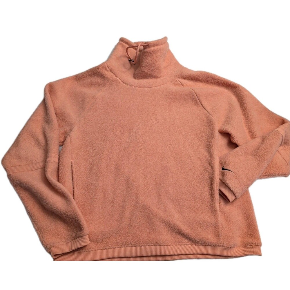Nike Therma Fit Cowl Neck Coral Color Small